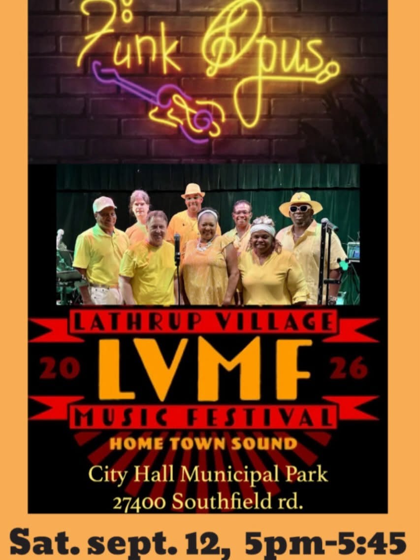 Lathrup Village Music Festival, Sept. 12, noon-10pm