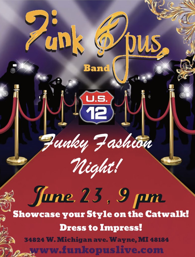 Funky Fashion Night! 6/23/23 – 9pm