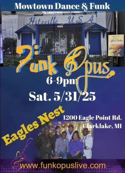 Motown Dance & Funk, Clarklake, May 31, 6-9pm