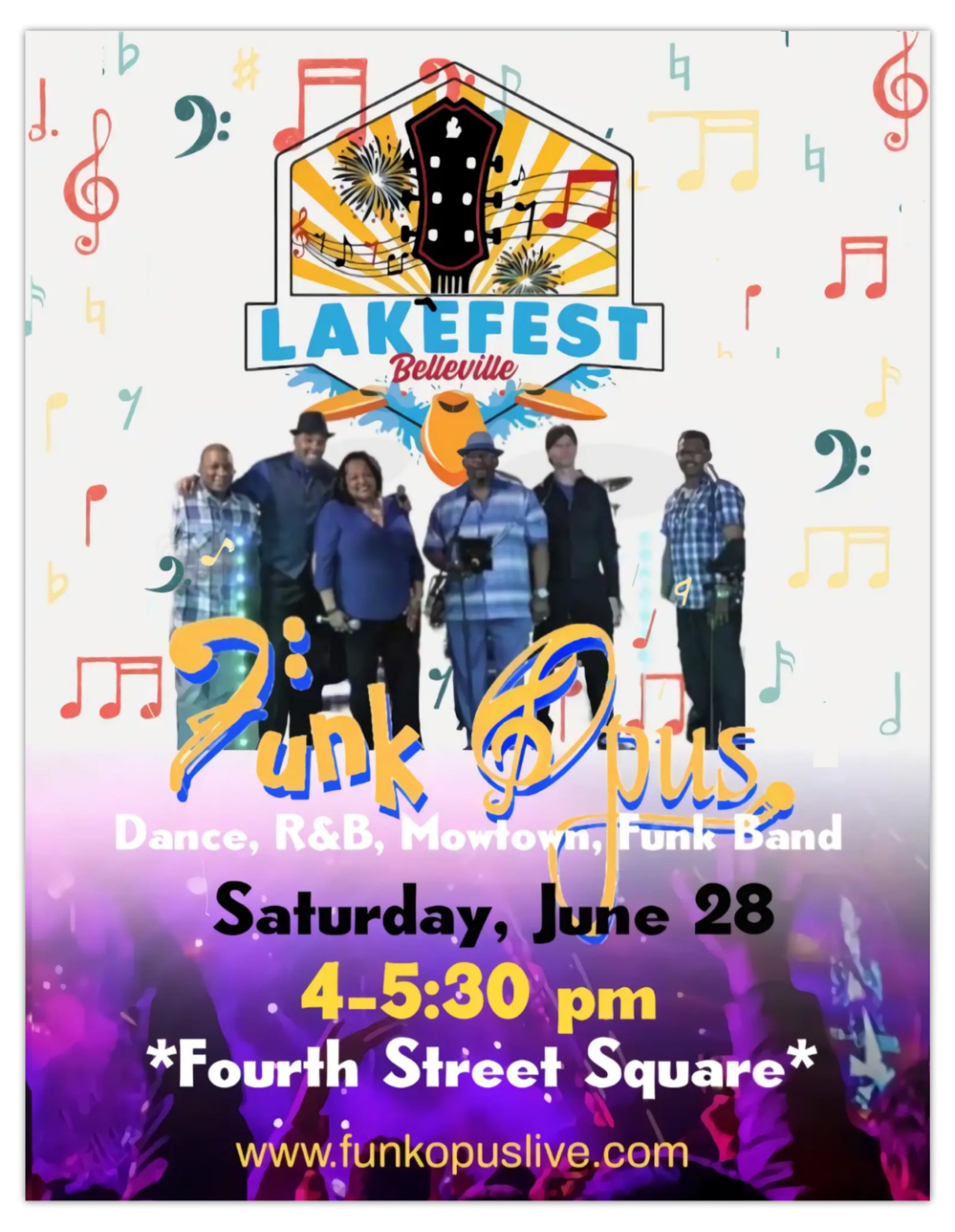 Belleville Lakefest, Saturday, June 28, 4-5:30pm